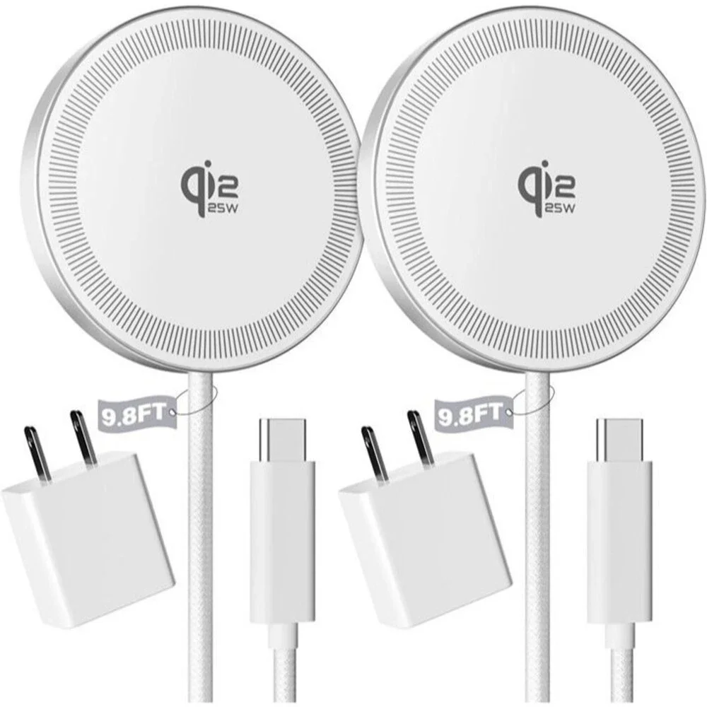 2Pack Magnetic Wireless Charger 25W Fast Charger for iPhone